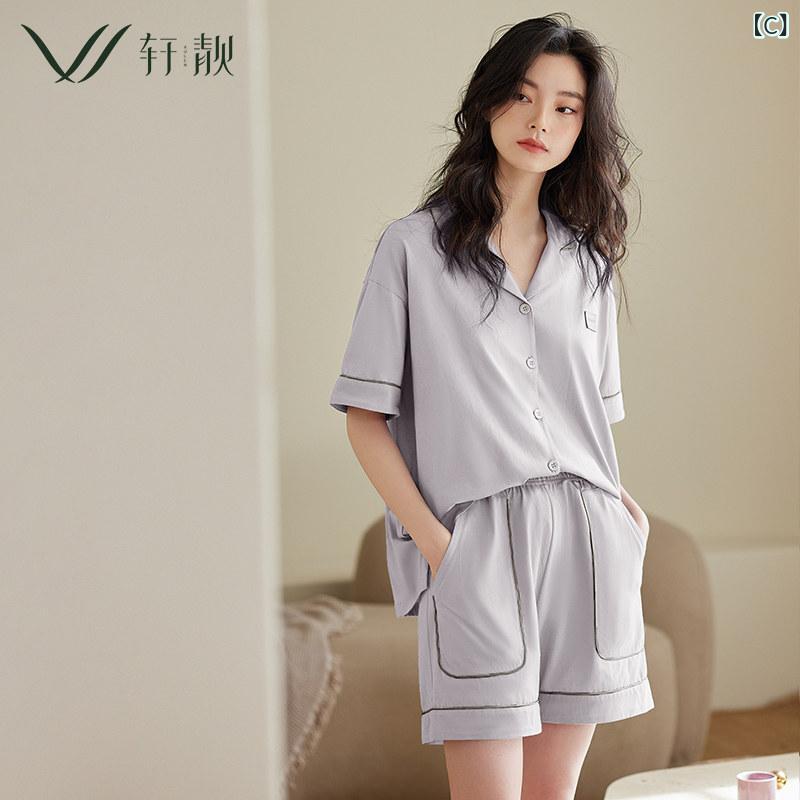 パジャマ レディース 夏 薄手 接触冷感 綿 半袖 ルームウェア セット 軽量 吸湿速乾 部屋着 快適