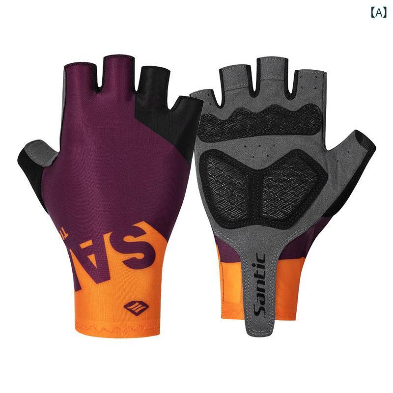 春夏 サイクリング グローブ 短指 手袋 自転車用 ロードバイク タイムトライアル アウトドア 軽量 吸湿速乾