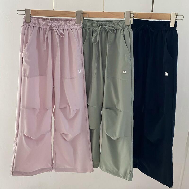キッズ ユニセックス ロングパンツ 薄手 格子柄 メッシュ 通気孔 夏用 速乾 ゆったり 軽量 伸縮性 普段使い アウト…