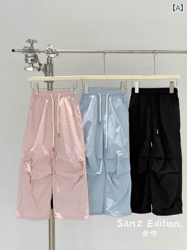 リバーパディのキッズ カーゴパンツ 男女兼用 薄手 春夏 軽量 吸湿速乾 コットン混 シルエット アウトドア 遊び着 カジュアル アクティブウェア｜アングル2