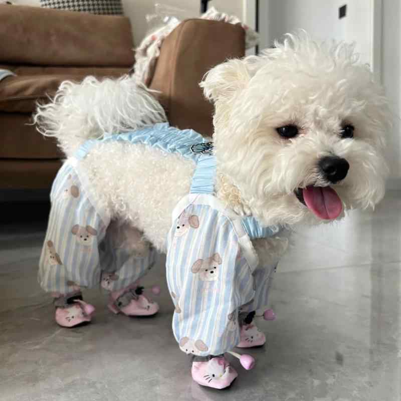 レッグカバー 犬用 防汚 外出用 防塵 汚れ防止 連靴タイプ 散歩用 おしゃれ 伸縮性 軽量 室内外対応