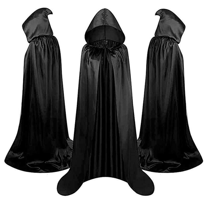 ハロウィン コスチューム 大人用 死神 マント ドッポン 帽子付き 吸血鬼 ケープ 魔女 ローブ 仮装 パーティー 衣装 ゴシック スタイル イベント 用 ダーク カラー