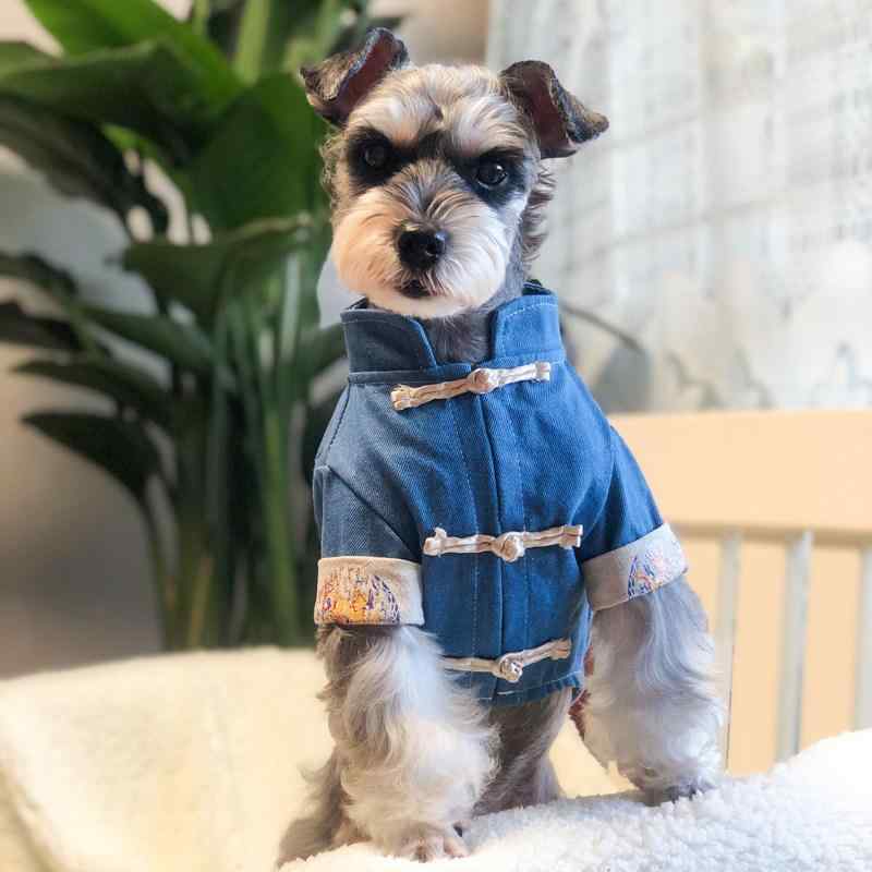 ペット服 小型犬 テディ犬 猫用 春用 かわいい 中国風 カジュアル 新年喜慶 お正月 パーティー用 華やか 室内着 軽量 綿素材 伸縮性 通気性 吸湿速乾 機能性 高級感