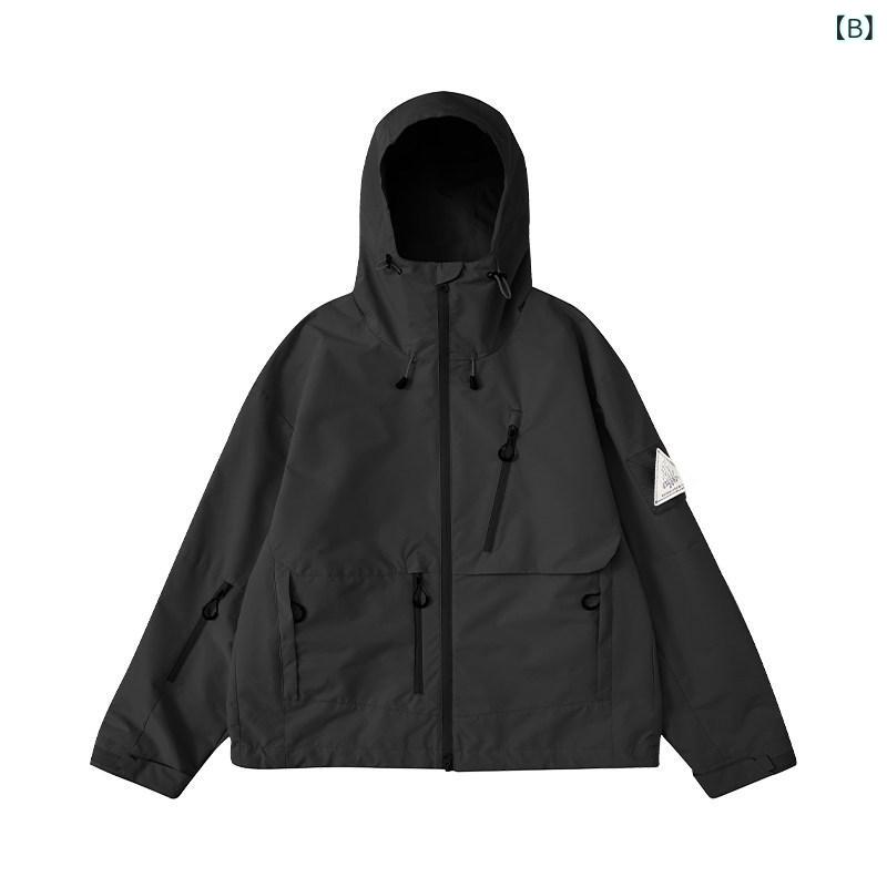 アウトドア 防水 ジャケット ウィンドブレーカー カジュアル スポーツ 用 多機能 ジッパー 軽量 吸湿速乾 通勤 普段使い メンズ レディース