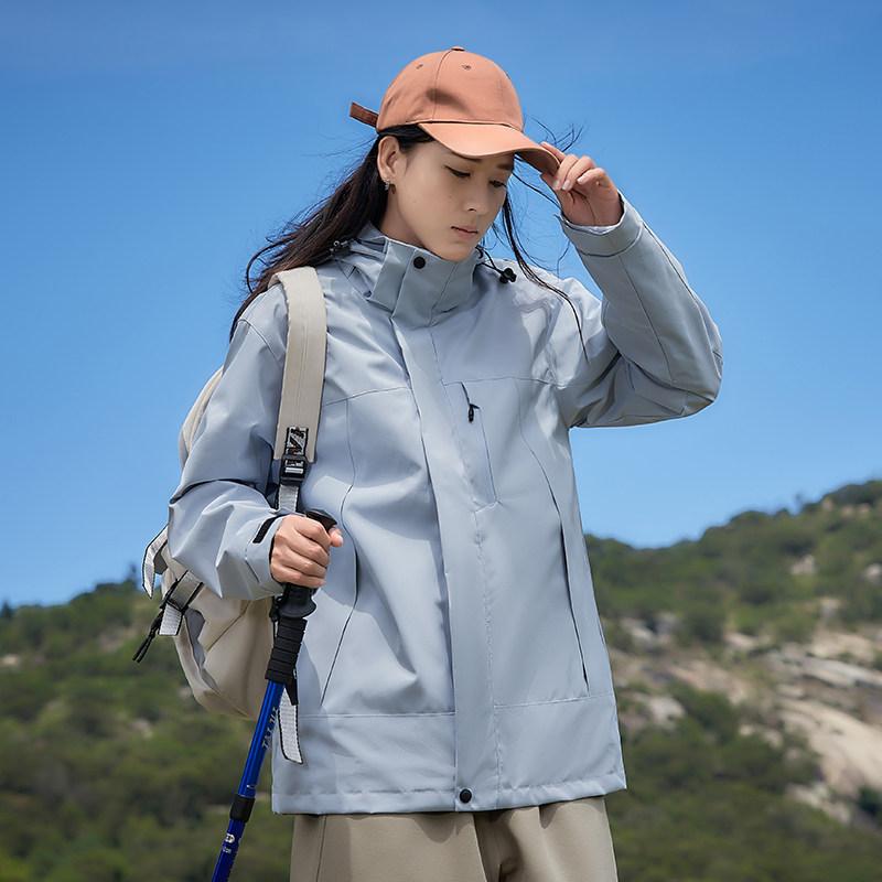 アウトドア 登山 旅行 ジャケット 防風 防水 フリース インナー 三合一 取り外し式 軽量 多機能 アウター 保温 撥水 加工