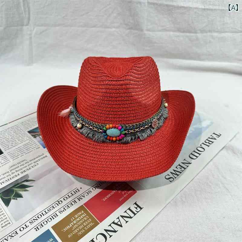 レディース 麦わら帽子 ワイドブリム アウトド...の紹介画像2