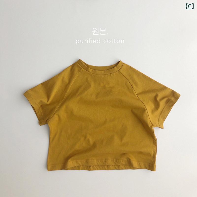 リバーパディの子供 短袖 Tシャツ イラスト柄 薄手 綿100% 肩スリット タンクトップ ゆったり ユニセックス 韓国 おしゃれ フィット 通学用 普段使い 吸湿速乾 軽量 ビッグシルエット｜アングル3