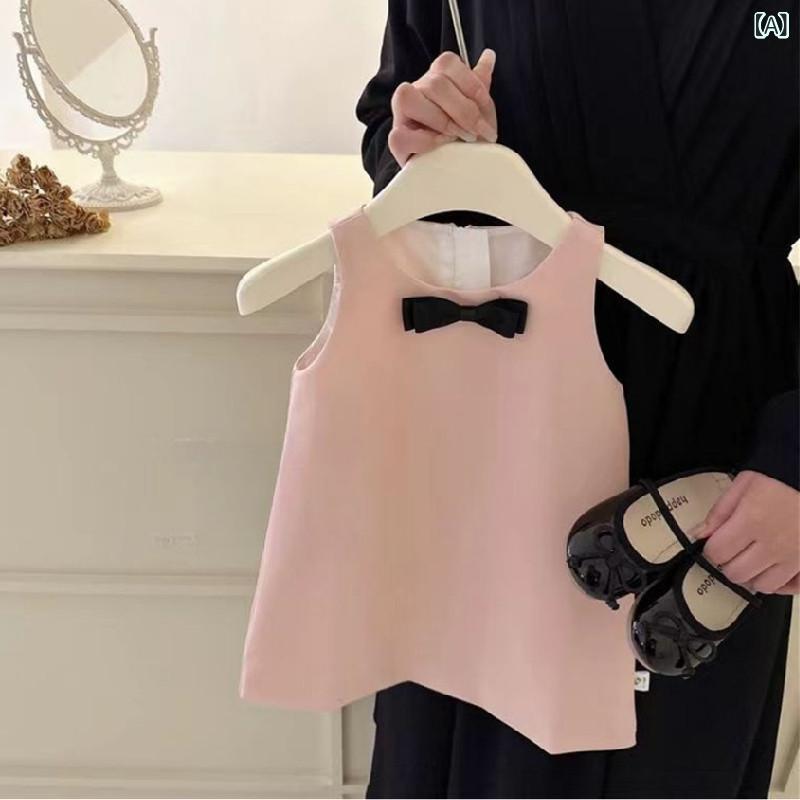 ワンピース ベビー 女の子用 夏 プリンセス キャミワンピース 誕生日 パーティー ドレス かわいい 軽量 綿素材 ピンク系 アイボリー