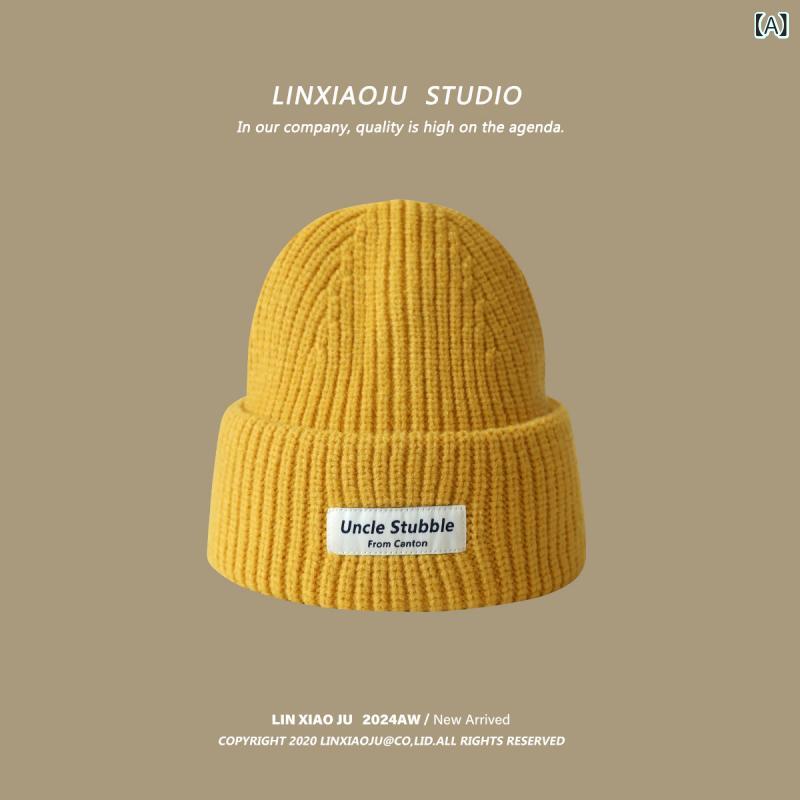 ニット帽 レディース イエロー 韓国 スタイル 高級感 ソフト ニット素材 キャップ ベレー帽 秋冬 暖か コーディネート マフラー 手袋