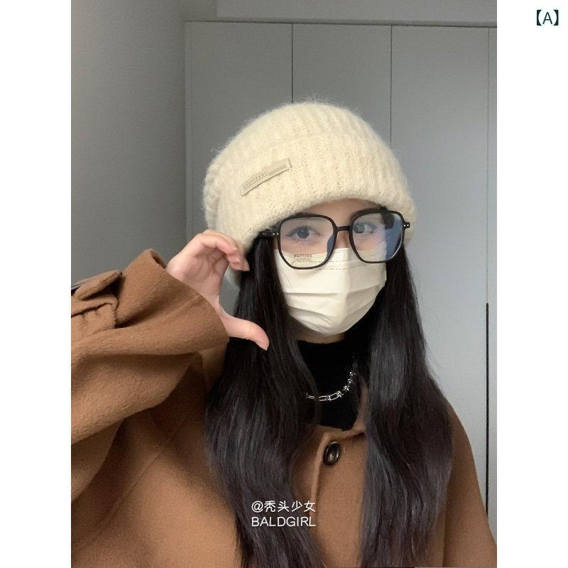 Knit Hat - ニット帽 レディース 秋冬 耳当て 暖か アルパカウール ふわふわ 小顔効果 カジュアル 普段使い 柔らかい 保温 高級感 軽量 伸縮性