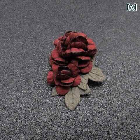 レディース ブローチ 花柄 胸花 ピン セット 　スカーフ チャイナドレス 別針 シンプル 個性的 欧米風 レトロ ワンピース アクセサリー 女性用 装飾品