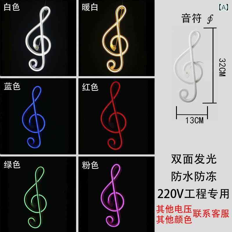 Various Interior Lights - LED 音符 ネオンライト 吊り下げ 装飾灯 庭園 公園 照明 屋外 防水 結婚式 パーティー イルミネーション 輝く イベント ガーデン ライト