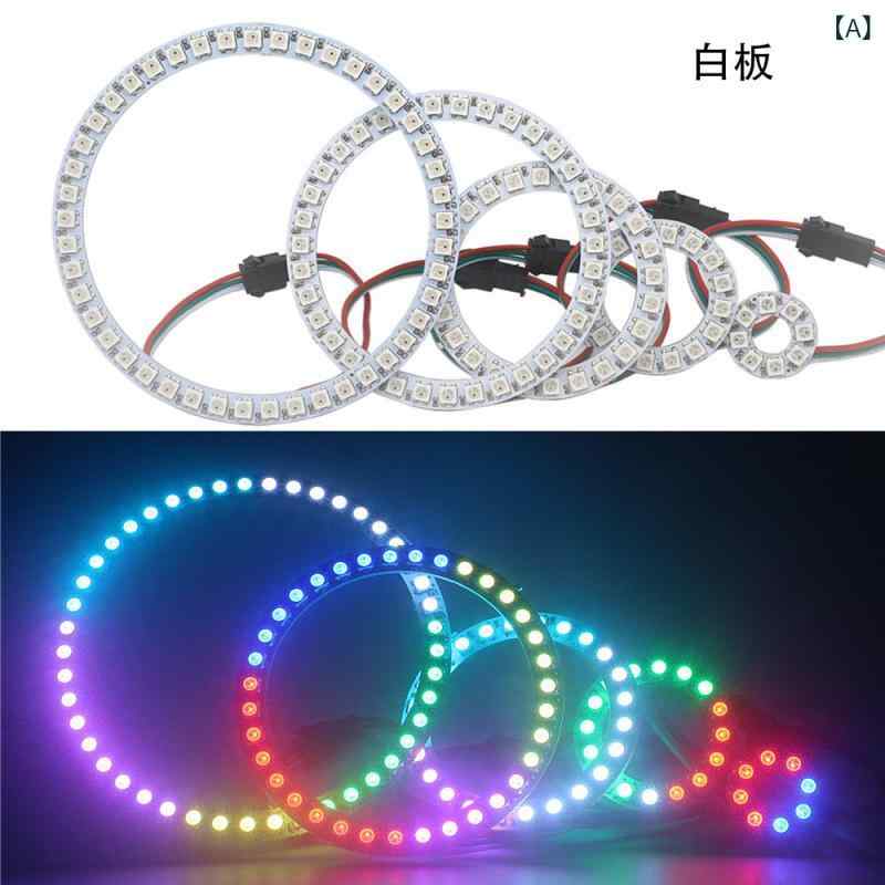 LED リングライト 円形 フルカラー 流れるエフェクト プログラマブル制御 内蔵 RGB...