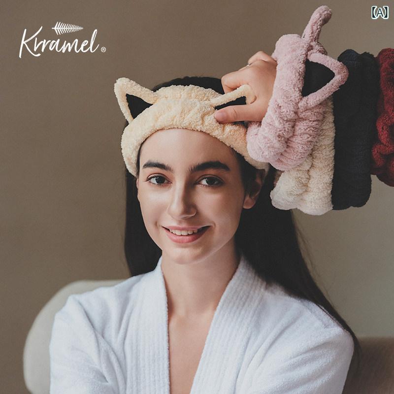 洗顔用 ヘアバンド かわいい 女性用 メンズ フェイスマスク 束髪 入浴用 スキンケア バスルーム 伸縮性 柔らかい 素材