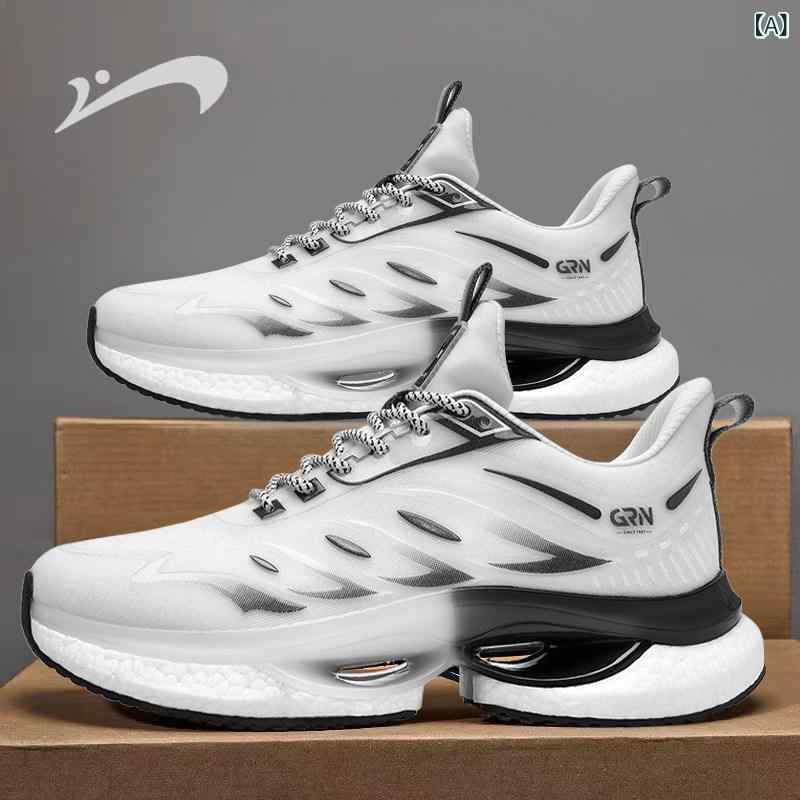 メンズ ランニングシューズ 春夏 メッシュ 通気性 軽量 カジュアル 日常使い ストリート 吸湿速乾 クッション性 スニーカー