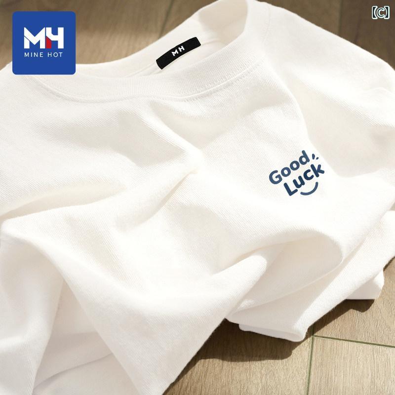 Tシャツ メンズ 短袖 紺色 綿素材 ゆったり...の紹介画像3