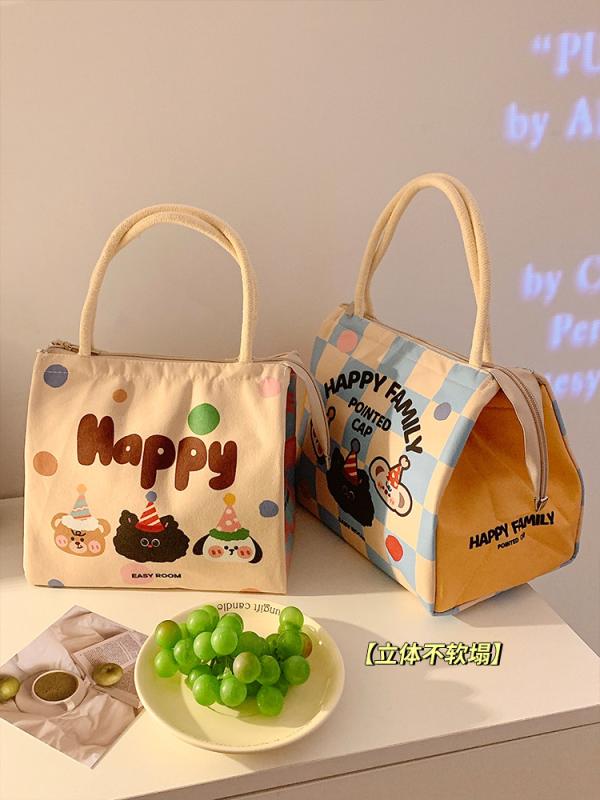 弁当バッグ かわいい 保温 ランチバッグ 学生用 通勤用 厚手 アルミホイル ハンドバッグ 普段使い 軽量 保冷機能 持ち運び トートバッグ
