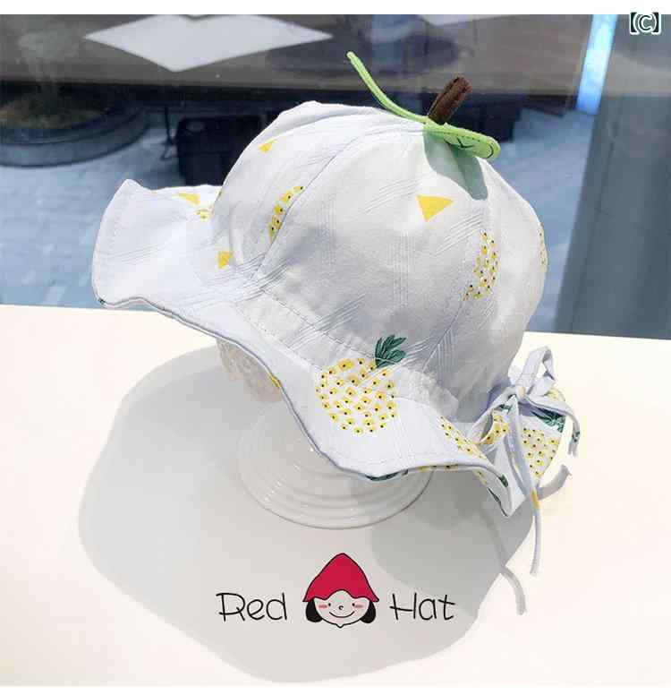 ベビー 子供 帽子 春夏 UVカット 日よけ 薄手 コットン 男女 フィッシャーマン バ...