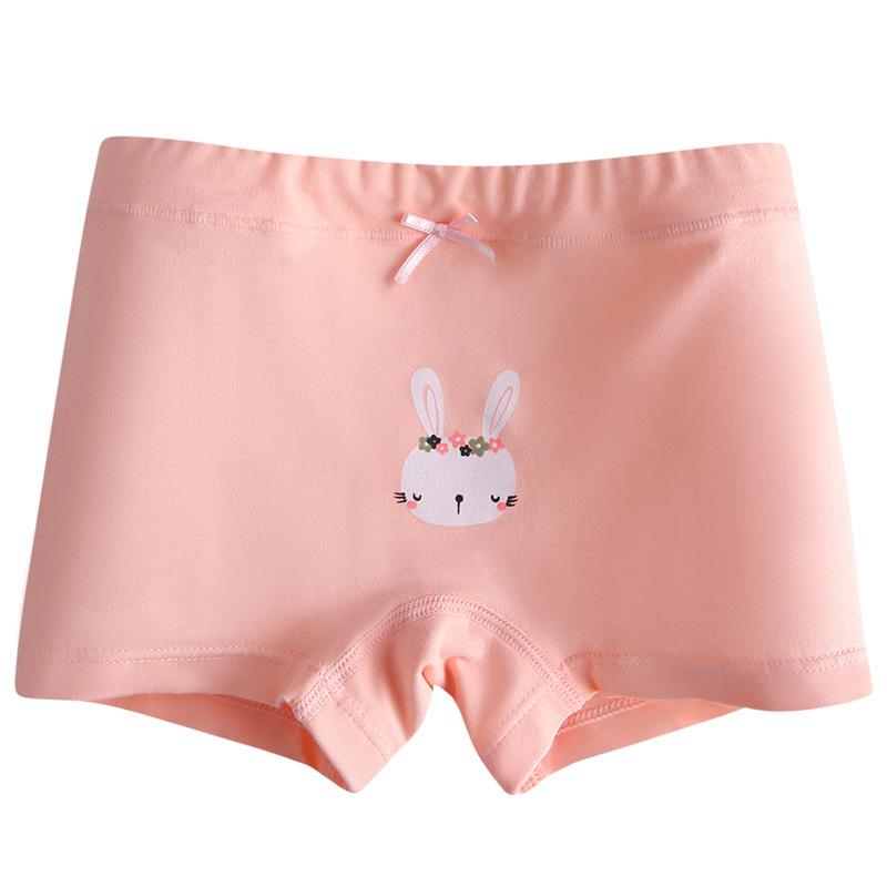 ショーツ キッズ 女の子 綿 コットン 下着 パンツ ボクサーパンツ 平角パンツ 4枚...