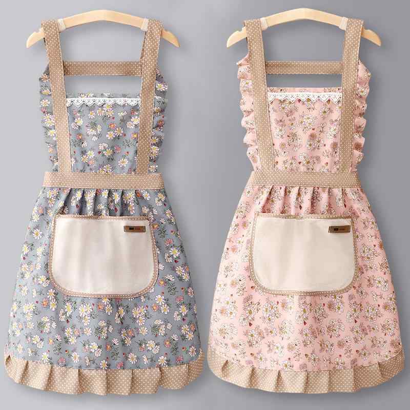 エプロン かわいい プリンセス風 小柄向け 背広 キッチン 調理用 油汚れ防止 手拭き スタイリッシュ 日常使い 軽量 伸縮性