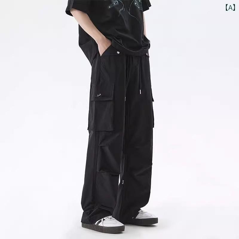 リバーパディのワークパンツ メンズ 春 アメリカンスタイル 機能性 アウトドア ハイキング ストレート カジュアル スポーツ ロングパンツ 吸湿速乾 軽量 普段使い｜アングル2