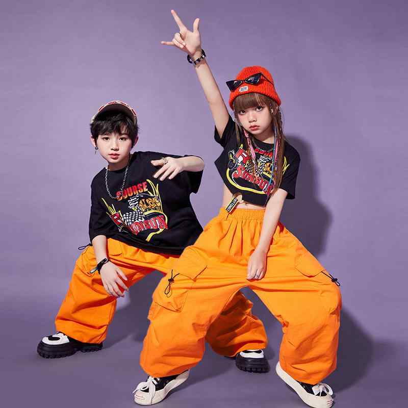 ダンス衣装 キッズ ストリートダンス ジャズダンス ヒップホップ 女の子用 男の子用 夏用 セット スタイリッシュ 軽量 伸縮性 通気性 吸湿速乾 コットン混 通勤 普段使い・主な素材: 綿91-95%・サイズ展開: 110cm.120cm.130cm.140cm.150cm.160cm.170cm.180cm・対象年齢: 17歳以下・カラー展開: オレンジ