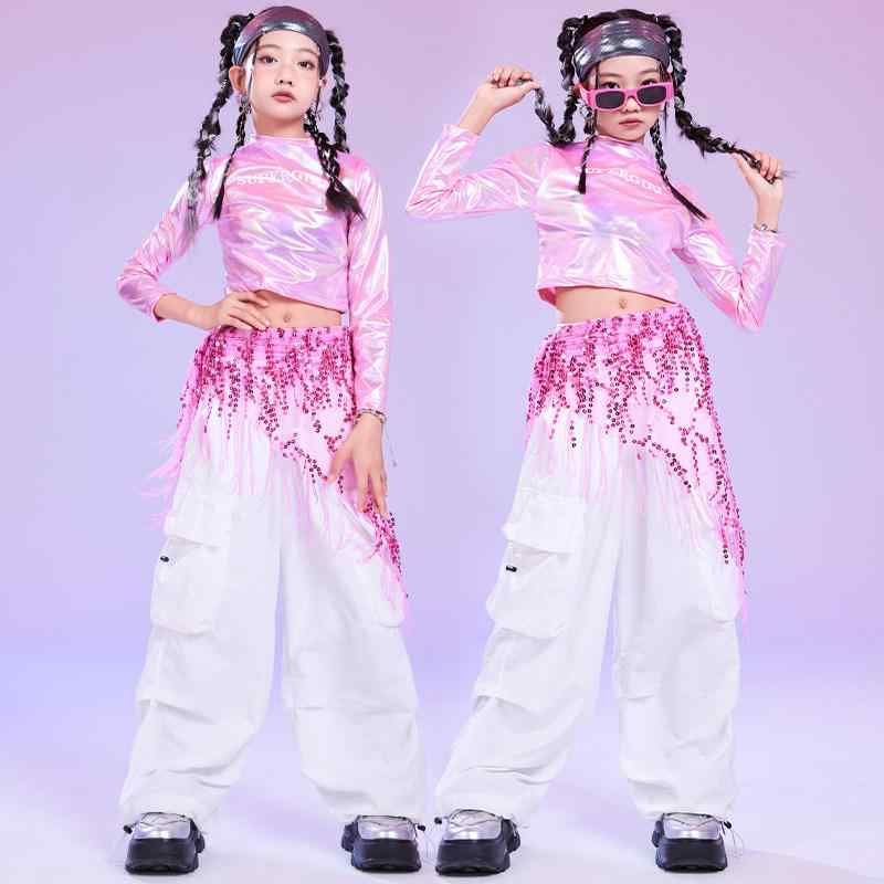 ダンス衣装 キッズ 女の子 ジャズ ストリートダンス ヒップホップ 公演服 セット ...
