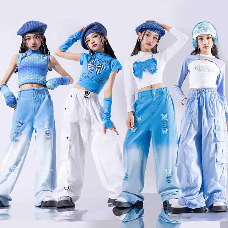 キッズ 女の子 ストリートダンス 衣装 ジャズダンス パフォーマンス ヒップホップ ...