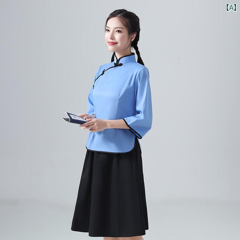 レディース レトロ 学生ドレス 卒業式 合唱 パフォーマンス ビンテージ スタイル 女性用 演出服 クラシック