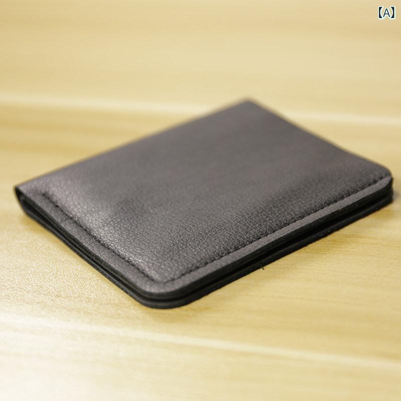 財布 メンズ ミニ 超薄型 縦型 カードケース レトロ シンプル 革製 柔らかい素材 コンパクト 普段使い 軽量 ポケット収納・カテゴリ: 財布・スタイル: ビジネス・折り数: 2つ折り・裏地素材: 真皮・開閉方式: オープン・形状: 横型・素材: 人工革・内部構造: 札入れ・柄: 無地・対象性別: メンズ・カラー展開: ブラック.キャメル.ライトブラウン.ダークブラウン