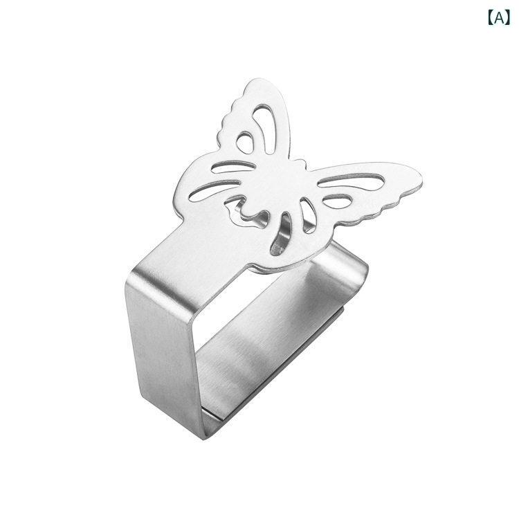 ステンレス テーブルクロス 固定クリップ キッチン 会議 ピクニック 用 かわいい 高弾力 移動 固定具 耐久性 食卓 布固定 器具 コンパクト 収納 簡単 取り付け