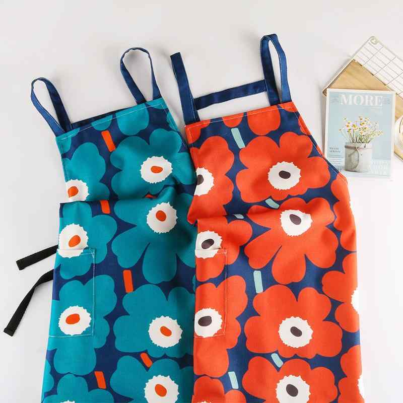 エプロン 男女用 北欧 花柄 防水 防油汚れ キッチン用 家庭用 韓国 ファッション スタイリッシュ おしゃれ ・素材: ポリエステル・機能: 防水・サイズ: フリーサイズ・柄: ひまわり・カラー展開: 赤.緑.黄.ピンク.青.カーキ・タイプ: 背带.ハルターネック