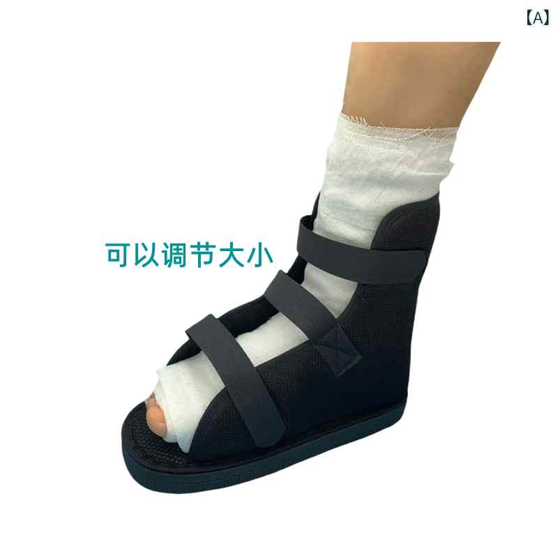 リハビリシューズ ギプス用 骨折後 足首 関節 怪我 回復 歩行補助 足指 保護 足背 腫れ緩和 通院 日常使い 調整可能 軽量 クッション性 柔軟素材・素材: ポリエステル・機能: 衝撃防止.落下防止・適用部位: 足・使用シーン: 家庭用・サイズ展開: 子供用.小.中.大.特大（左右共通）・カラー展開: 黒