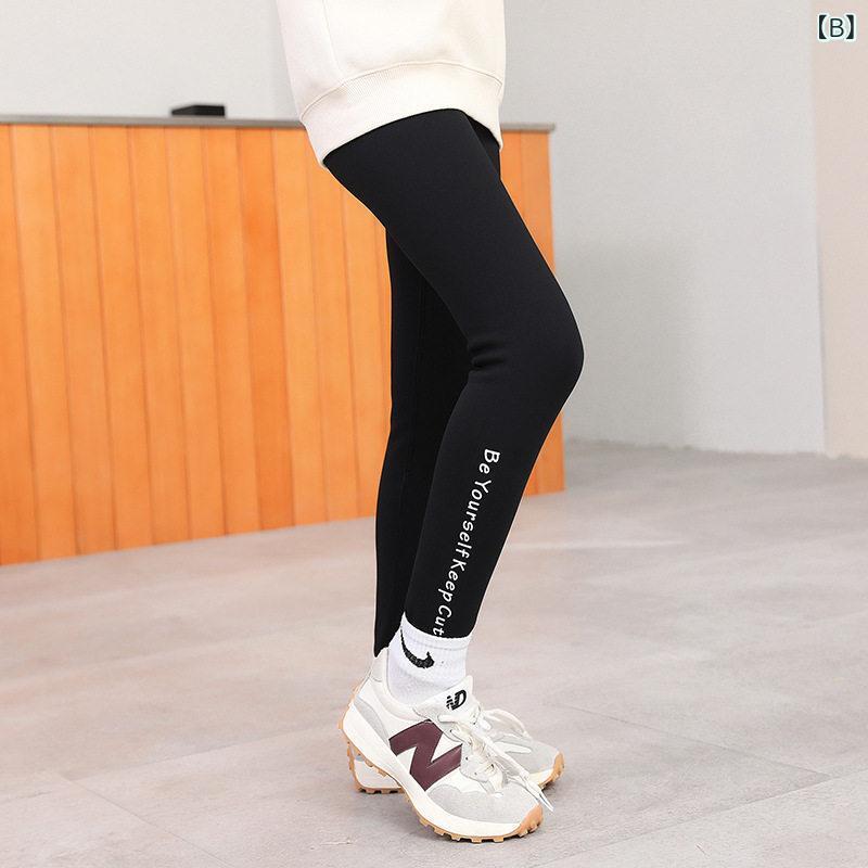 リバーパディのパンツ 女の子用 ゴルフ 秋冬 厚手 ベースレイヤー 外穿 レギンス サメ柄 暖か 伸縮性 吸湿速乾 スポーツ アウトドア 子供服 アクティブウェア｜アングル2