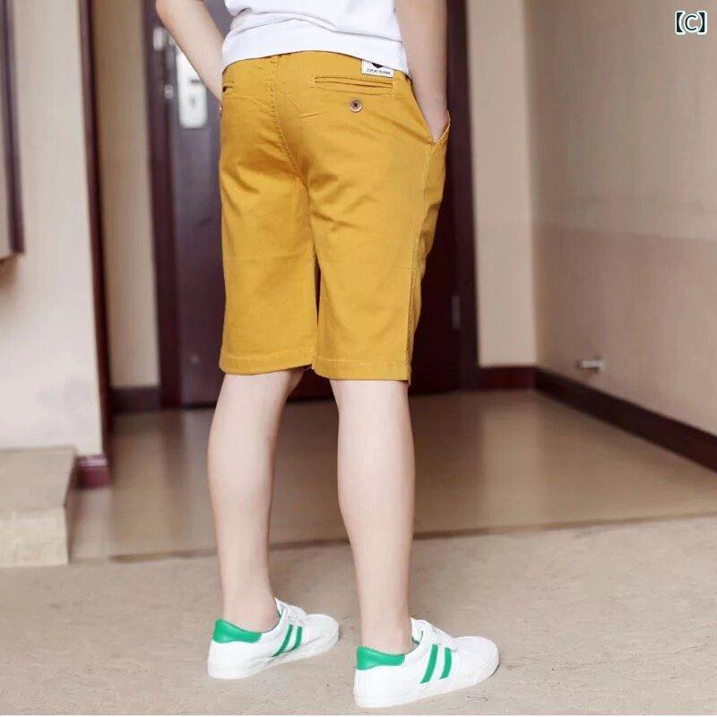 リバーパディのゴルフ ショートパンツ 男の子 夏用 カジュアル 5分丈 膝上丈 スポーツ 運動 レジャー 子供服 ボーイズ ウェア 軽量 通気性 吸湿速乾｜アングル3