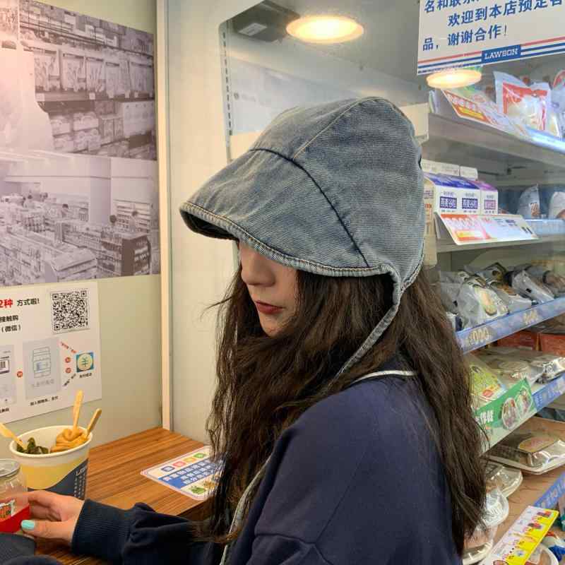漁師帽 メンズ レディース エイジング加工 ウォッシュ加工 デニム素材 ビンテージ...