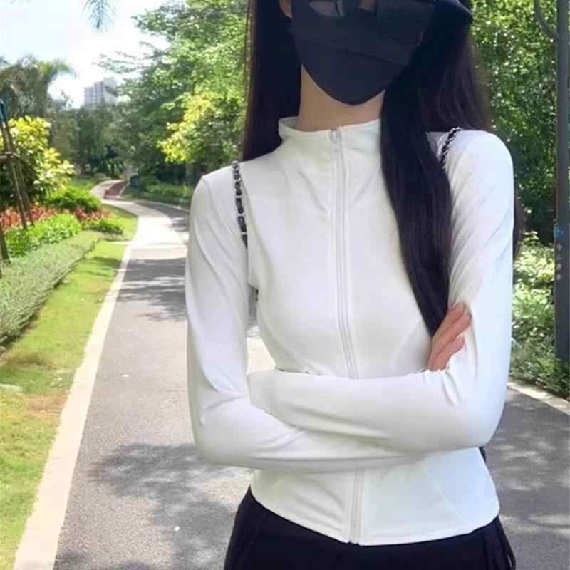 カーディガン レディース 夏用 接触冷感 UVカット 薄手 白色 スリムフィット ヨガウェア フィットネス トップス アウター 軽量 吸湿速乾 通勤 普段使い