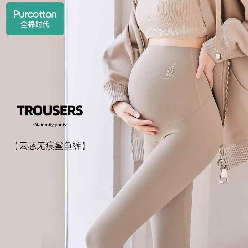 乐天商城 - 妊婦 レギンス ヨガパンツ 春夏 薄手 コットン 伸縮性 吸湿速乾 妊娠期 快適 フィット 軽量 普段使い