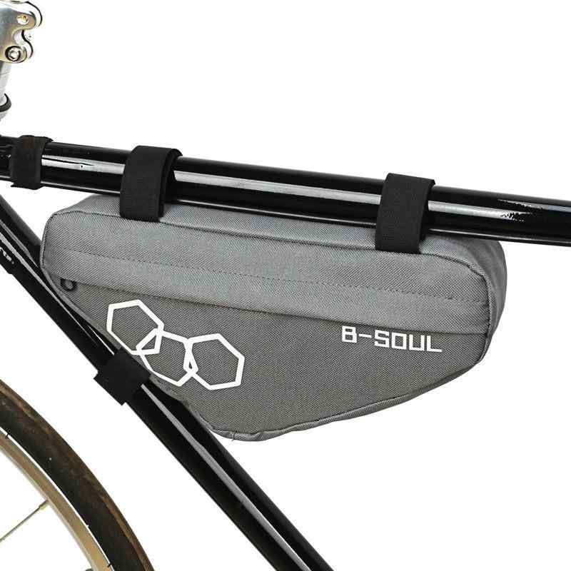自転車 バッグ サイクリング 用 マウンテンバイク 工具 ポーチ フロント フレーム 鞄 三角 サドル 収納 上管 アクセサリー アウトドア 軽量 収納力 高機能 ライディング 必需品