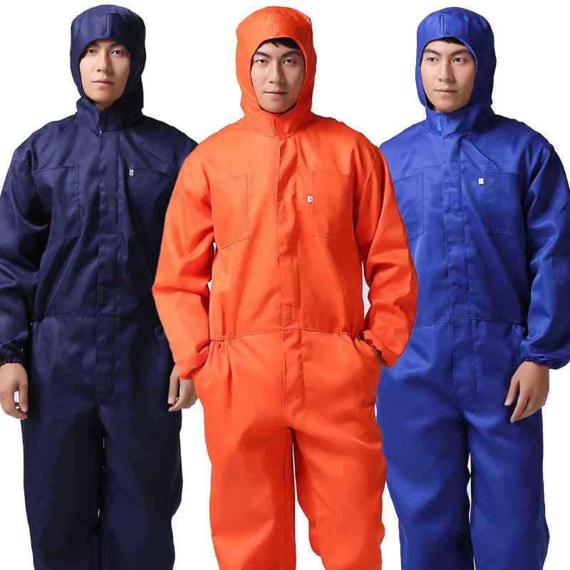 連体服 メンズ 夏用 薄手 通気性 自動車修理工場作業服 塗装用 フード付き 防塵 労働保護 ユニフォーム