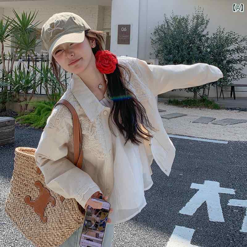 ジャケット レディース 春秋 カジュアル ショート丈 デニム アウター ブルゾン Gジ...