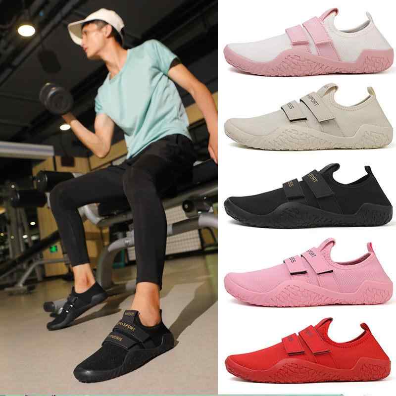 Shoes - フィットネスシューズ 男女用 室内トレーニングシューズ 滑り止め ウエイトトレーニング ヒップアップ 筋力トレーニング 衝撃吸収 クッションソール 柔軟底 エアロビクス 縄跳び用 防滑底 軽量 室内運動 ストレングス