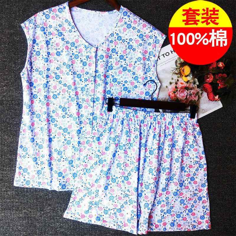 レディース 綿100% ルームウェア セット ゆったり 夏用 内外着 開襟 トップス キャミソール ショーツ ママ向け 吸湿速乾 軽量 部屋着 通勤後 リラックス 着心地 良い