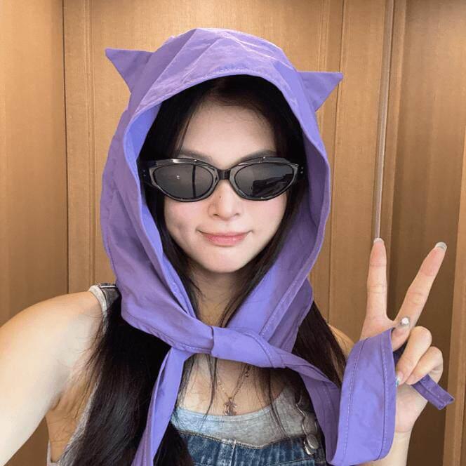 帽子 レディース 猫耳 UVカット 日焼け防止 速乾 紐付き 薄手 耳覆い かわいい 軽量 通気性 アウトドア 旅行用 夏用 個性的