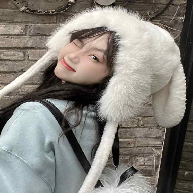 Other - ニット帽 レディース 秋冬 兎耳 防寒 保暖 耳付き かわいい 小顔効果 学生用 通学 暖か 柔らか 韓国