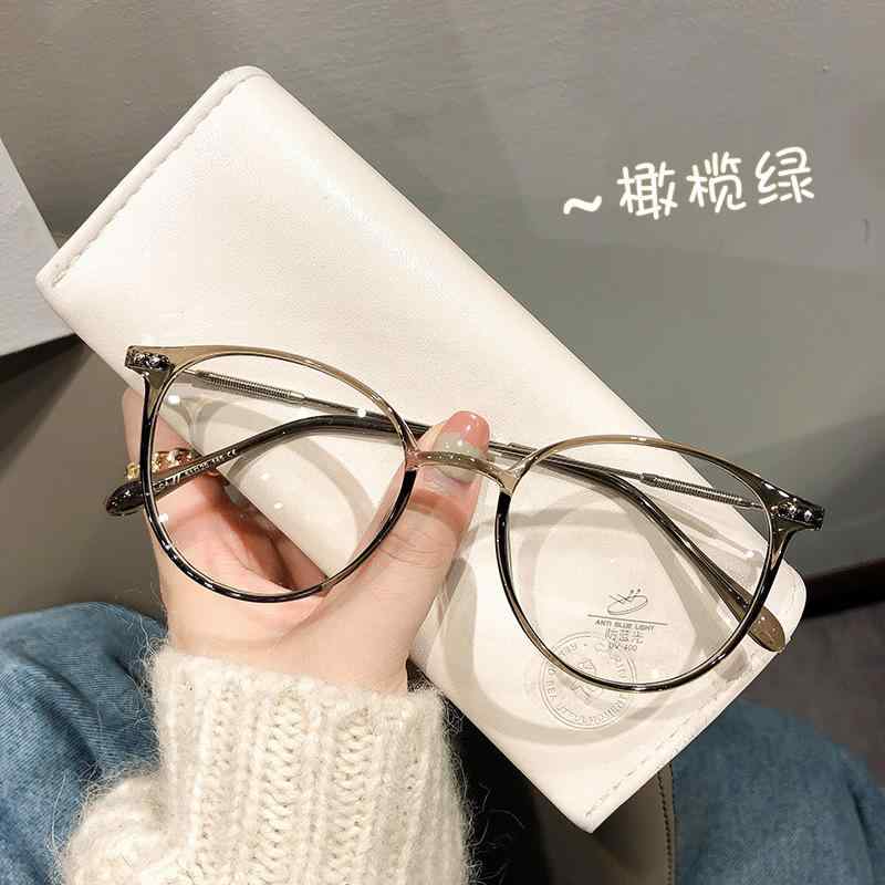 D & G - メンズ アイウェア 軽量 フレーム 茶色 系 韓国風 シンプル 素顔 メガネ 瘦顔 効果 大型 デザイン 超軽量 通勤用 普段使い メンズ ファッション アクセサリー