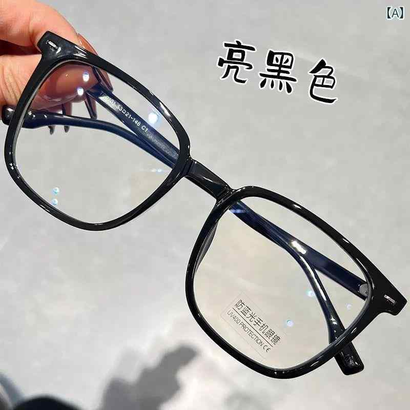 RENOMA - メンズ メガネ 超軽量 メンズ用 方形フレーム 近視対応 度付き可能 汎用 ビッグフェイス 磨砂加工 平光 メンズ用 メガネフレーム トレンド 女性向け 軽量素材 快適フィット クリアレンズ 日常使い メンズファッション アクセサリー シンプルデザイン