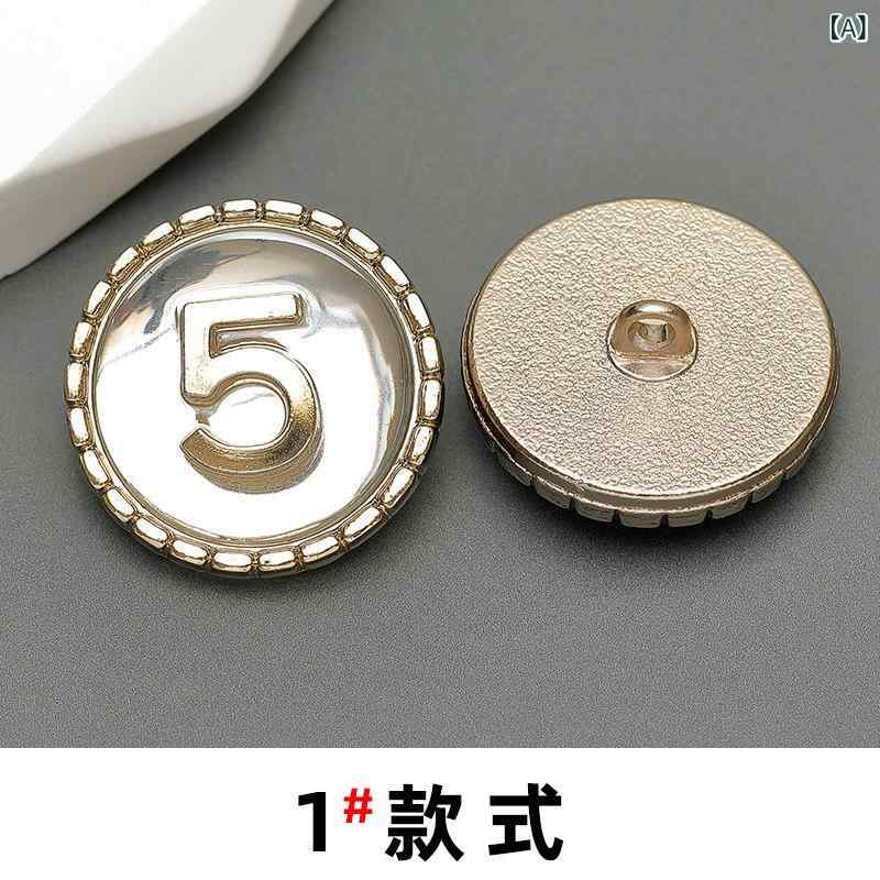 リバーパディのボタン レディース 金属 丸型 レトロ 装飾 高級感 コート セーター アクセサリー 副素材 衣類 付属品 補修用 普段使い 軽量 耐久性 シンプル｜アングル2