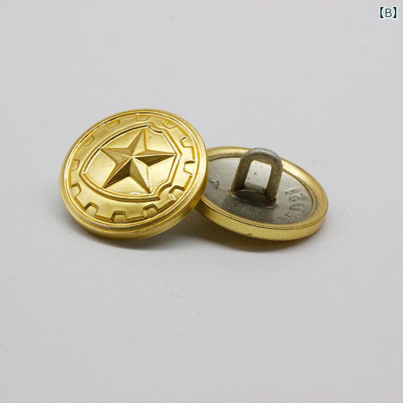リバーパディのボタン 銅 金属 盾型 コート 大衣 シャツ ジャケット 対応 耐久性 高級感 ファッション アクセサリー 通年使用｜アングル3