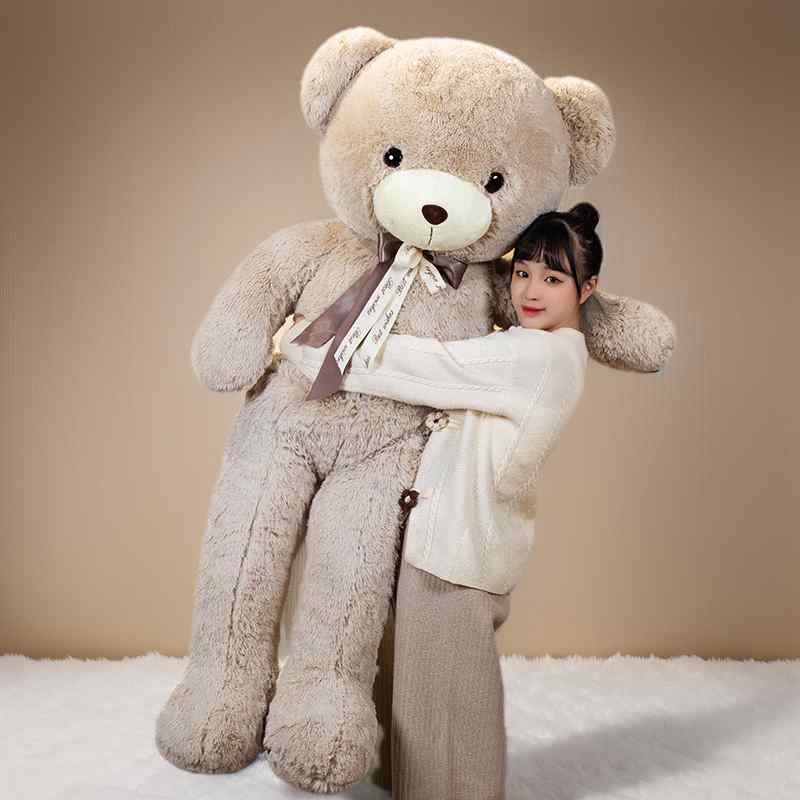 乐天商城 - ぬいぐるみ テディベア 大型クマ 抱き枕 女の子用 柔らかい布 かわいい 寝そべりポーズ 室内遊び お部屋飾り